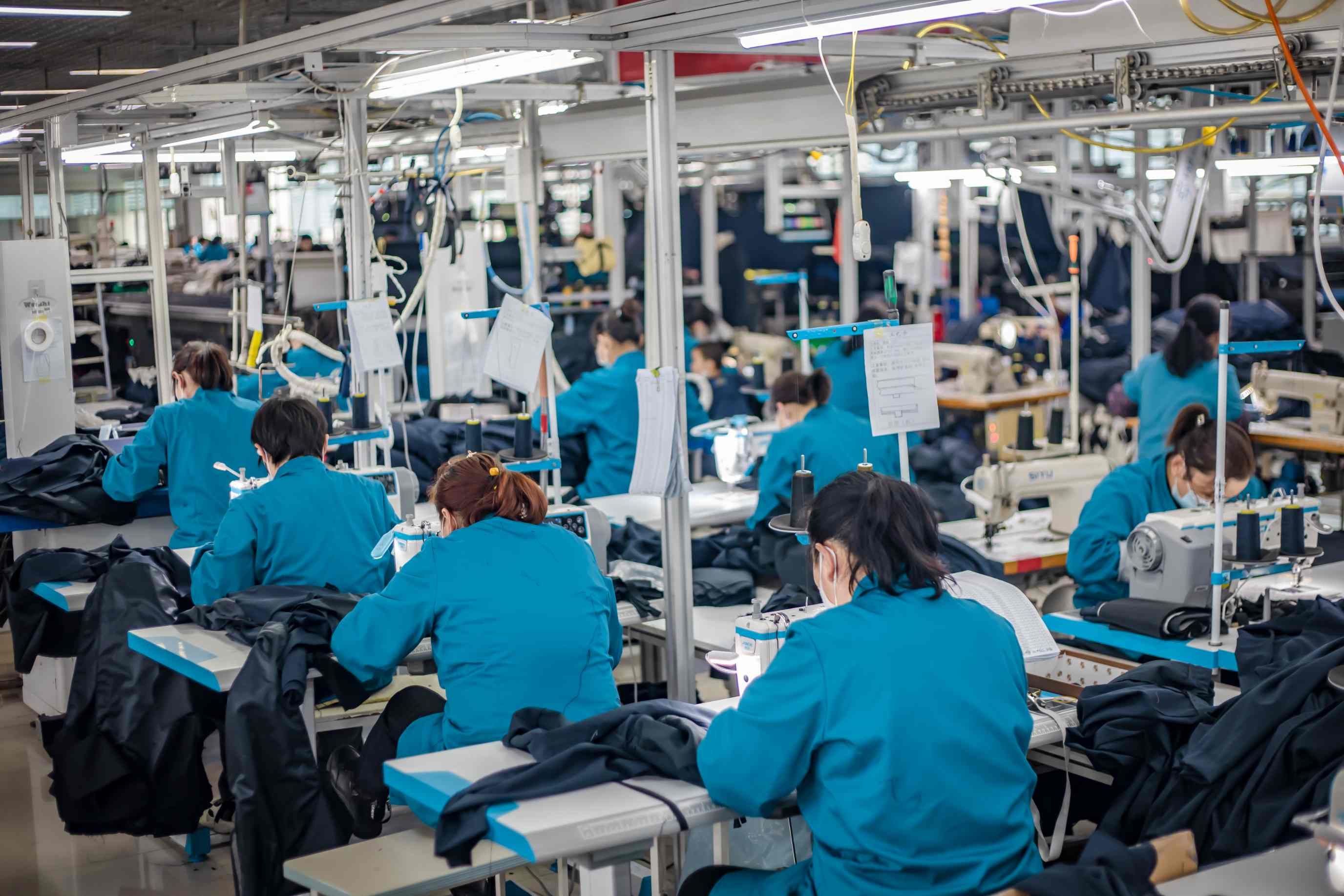 The Manufacturing Process of Made-to-Measure Suits in a Factory Setting