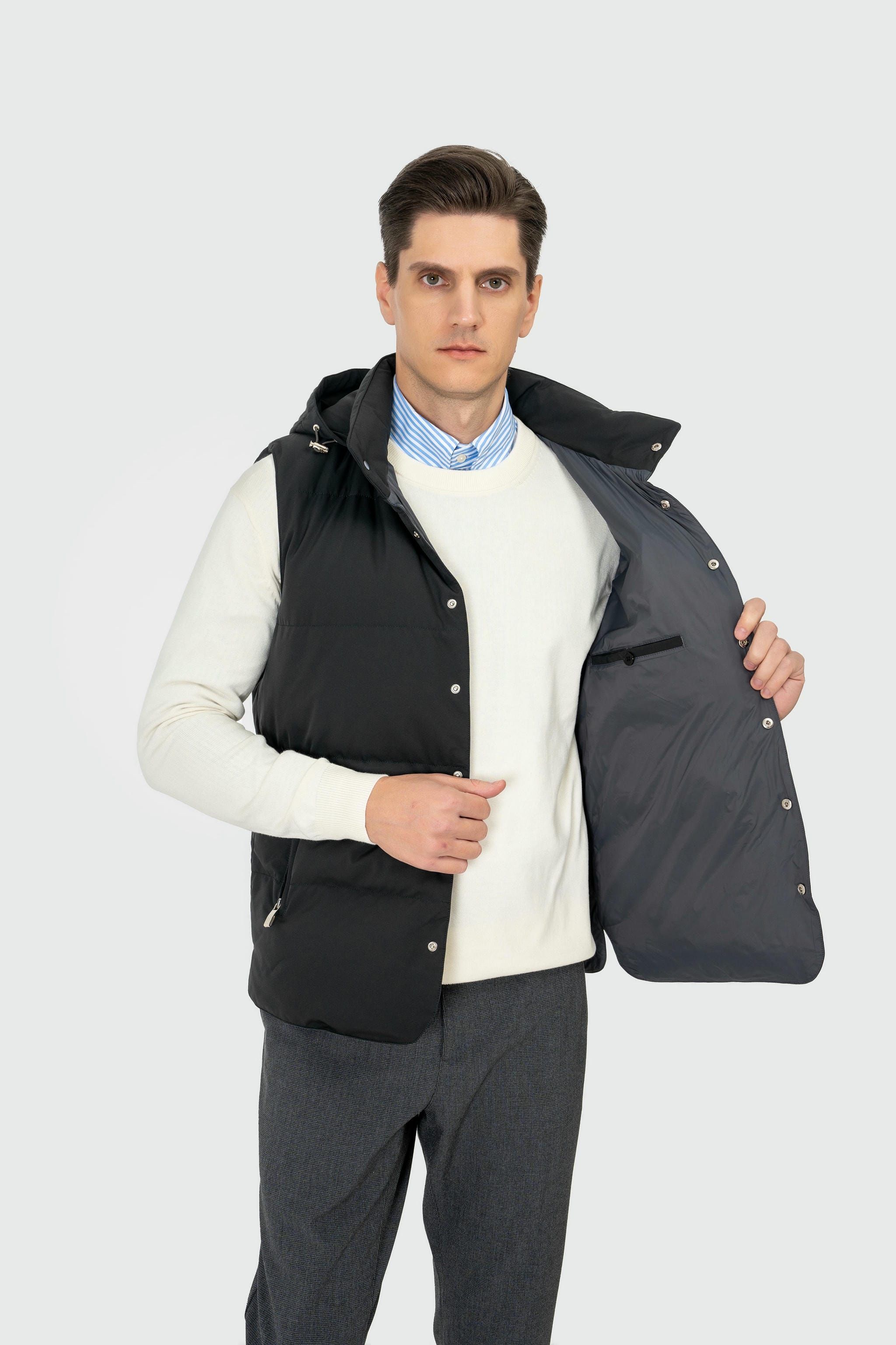 MTM White Goose Down Vest