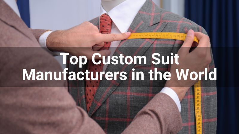 Top 10 Custom Suit Manufacturers in the World 2024