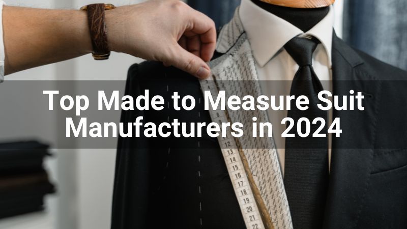 Top 10 Made to Measure Suit Manufacturers in 2024